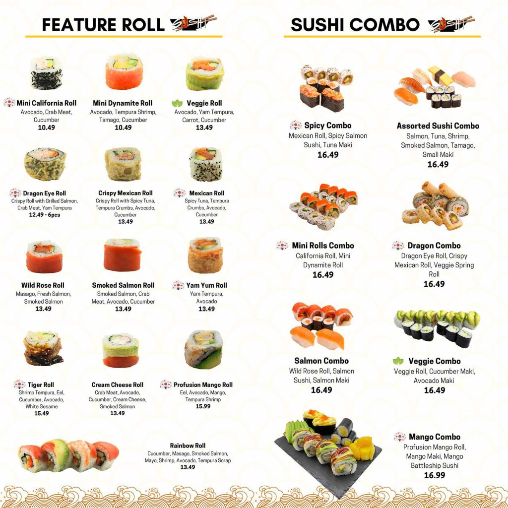 Menu - Tokyo Express | Japanese Sushi Restaurant in Edmonton